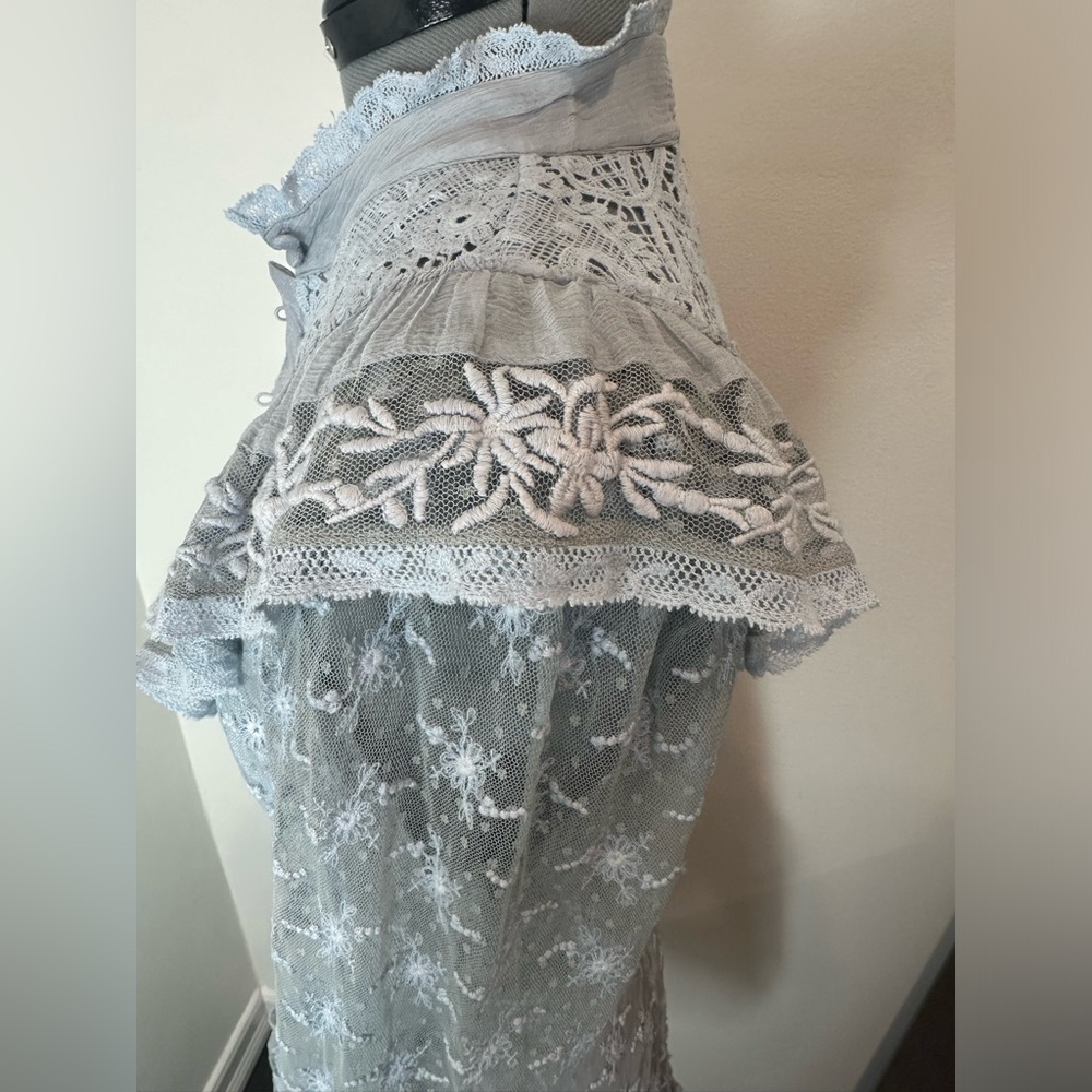 LOVESHACKFANCY
Trisha Lace Mini-Dress - Picture 8 of 15